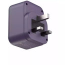 Momax ONEPLUG 1-Outlet Extension Socket With USB - Purple (US10UKU)-smartzonekw