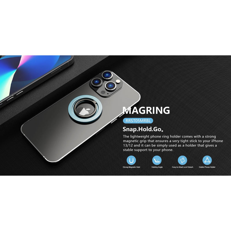 ROCKROSE Magnetic Phone Ring Holder - Sierra Blue-smartzonekw