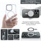 Rock Crystal Armor Shockproof Magsafe for iPhone 14 Pro Max - Transparent-smartzonekw