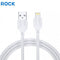 Rock Space Z12  Lightning Fast Charge Data Cable 1M - White (RCB0738A)-smartzonekw