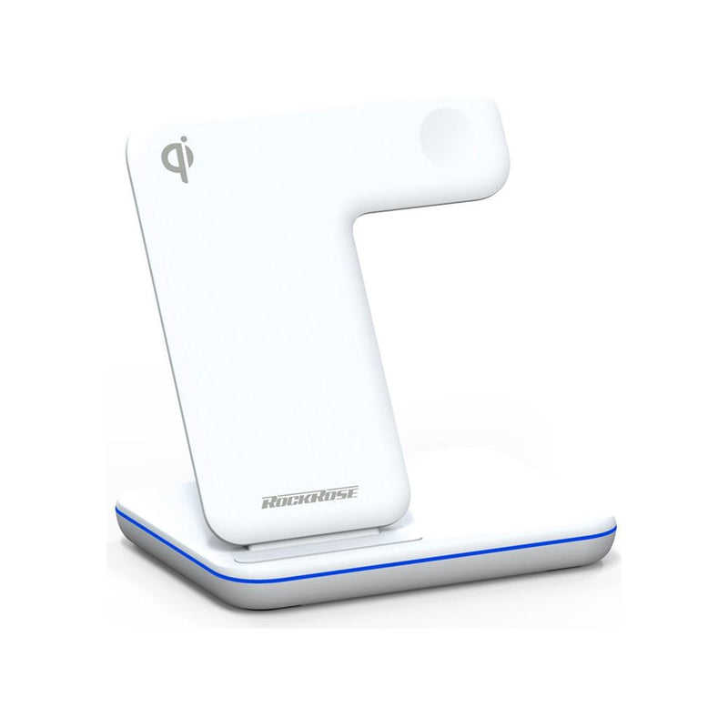ROCKROSE Airwave Pro Max - 3 in 1 Wireless Charging Stand - White-smartzonekw