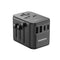 Momax 1-World PD35W 5 ports + AC Travel Adapter - Black (UA9D)-smartzonekw