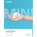 Momax ONEPLUG 35W 2-Port GaN Mini Charger - White (UM32UKW)-smartzonekw