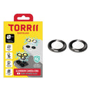 Torrii Bodyglass Camera Lens Protector (Individual Aluminium Ring) Anti-Bacterial Coating for iPhone 15 / iPhone 15 Plus – Black-smartzonekw
