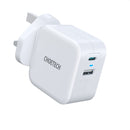 Choetech 38W Dual USB C + USB A Port Charger - White (PD5002 UK) - smartzonekw