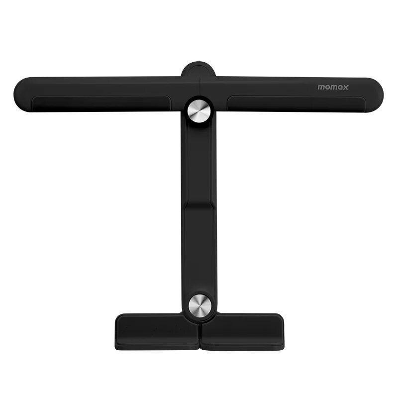 Momax Fold Stand Portable Tablet & Notebook Stand - Black (KH2D) - Smartzonekw