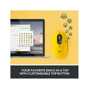 Logitech POP with Emoji Wireless/Bluetooth Mouse - Yellow-smartzonekw