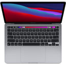13-inch MacBook Pro (2020) with M1 Chip with 8-Core CPU and 8-Core GPU 8GB Ram & 256GB Storage, English keyboard - Space Gray (MYD82LL/A) - smartzonekw