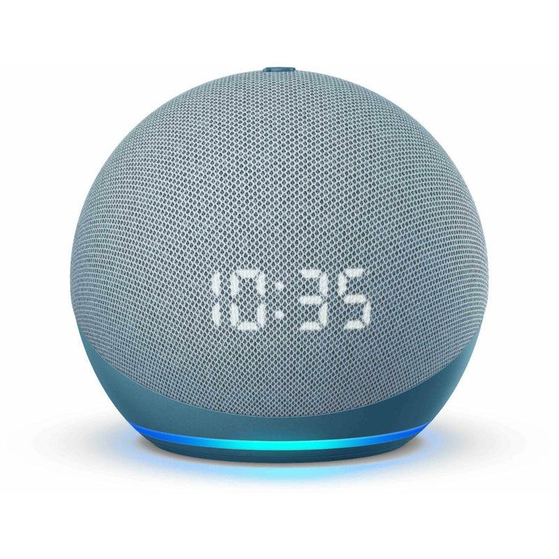 With Blue Dot Twilight Echo Smart And Amazon Clock Alexa Gen) Speaker - | (4th Smartzonekw