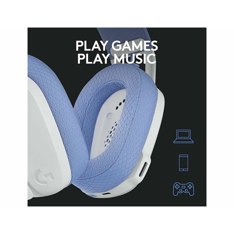 Logitech G435 Lightspeed Bluetooth Wireless Gaming Headset - White - Smartzonekw