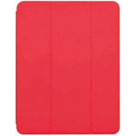 DEVIA Leatherette Case with Hollow for Stylus iPad 7 & iPad 8, 10.2 inch - Red - smartzonekw