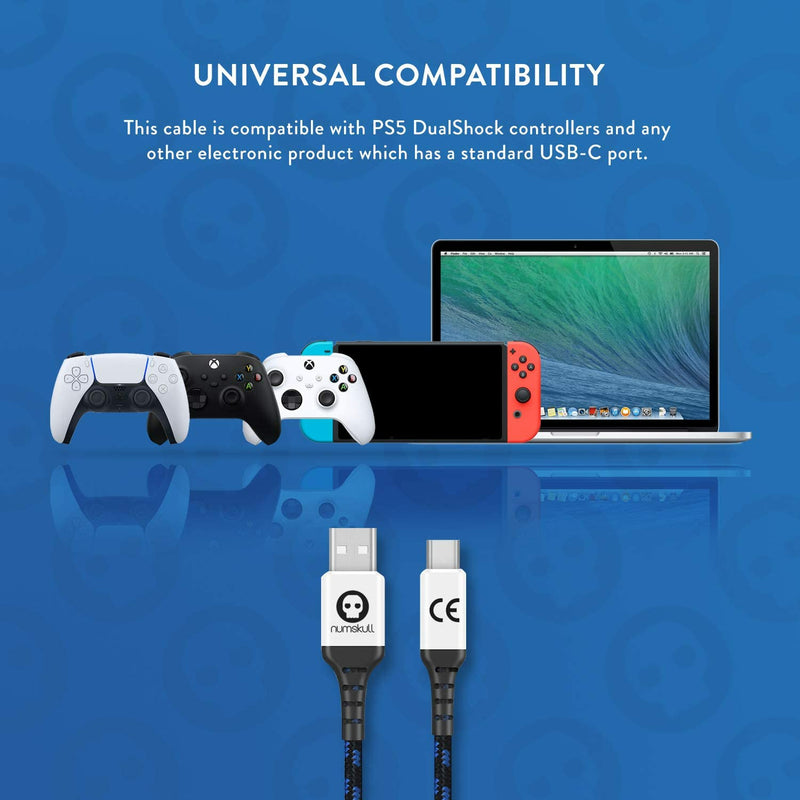 Numskull PS5 Play and Charge USB C Charging Cable For PlayStation 5 - smartzonekw