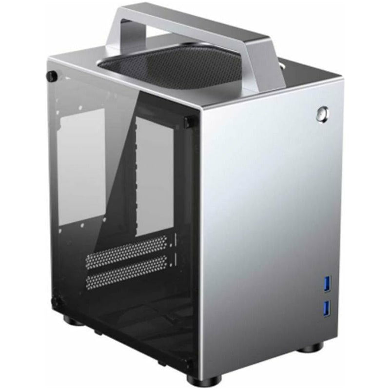 JONSBO T8 Mini-ITX Computer Case with Handle - Silver-smartzonekw