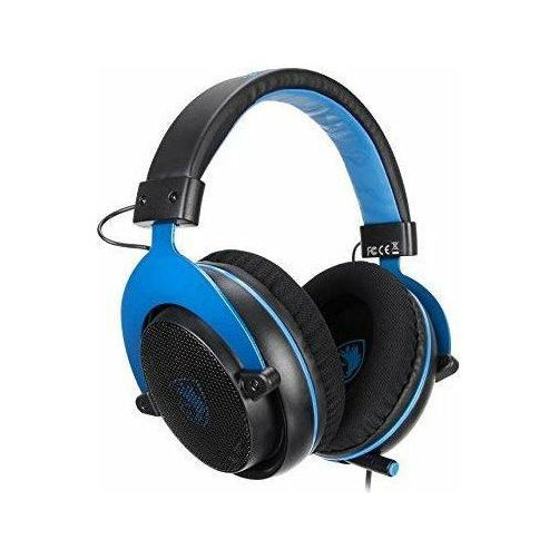 Sades Mpower Gaming Headset 7.1 - Black & Blue - smartzonekw