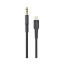 Porodo Metal Braided Lightning to AUX Cable 1.2m - Smartzonekw