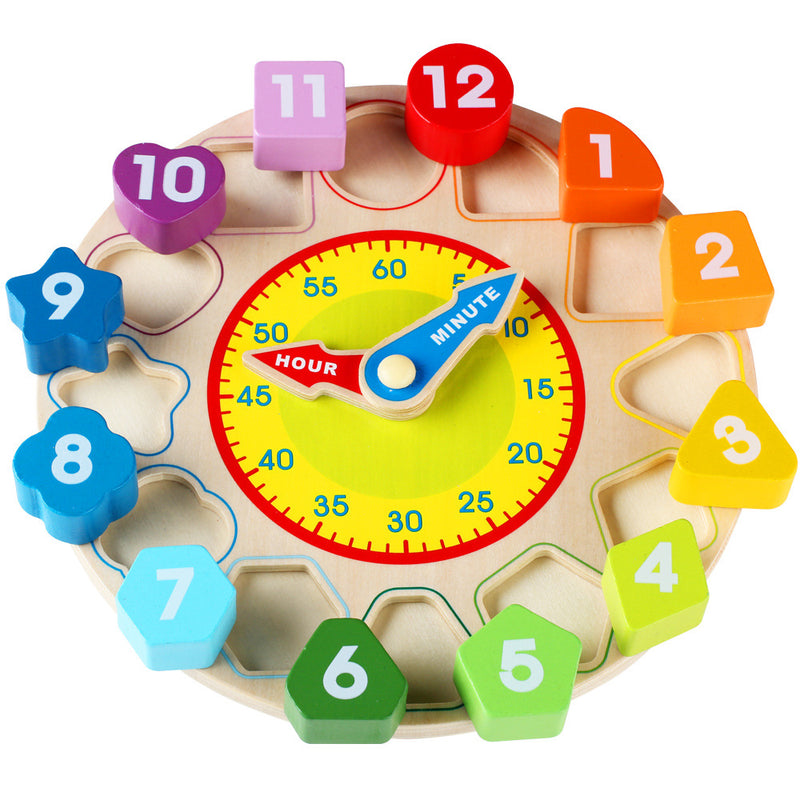 OZM Toy- Shape Sorting Rainbow Clock - smartzonekw
