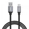 Aukey Braided Nylon USB-A TO C Cable 1.2m/3.9ft - Black - smartzonekw