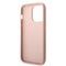 Guess PU Saffiano Case with Double Cardslot & Metal Triangle Logo iPhone 14 Pro Compatibility - Pink-smartzonekw
