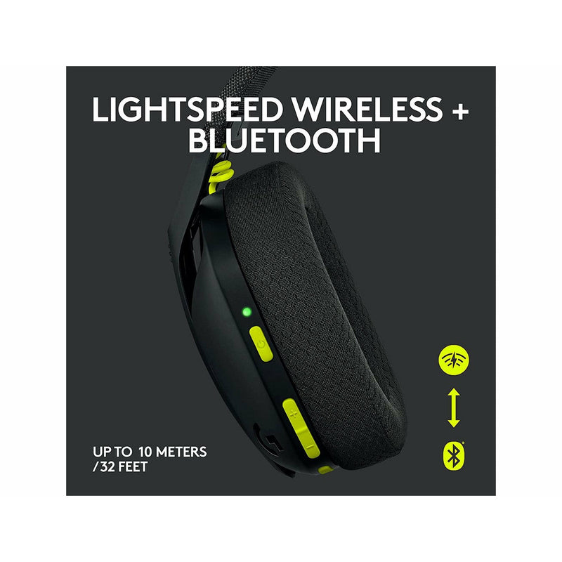 Logitech G435 Lightspeed Bluetooth Wireless Gaming Headset - Black - Smartzonekw