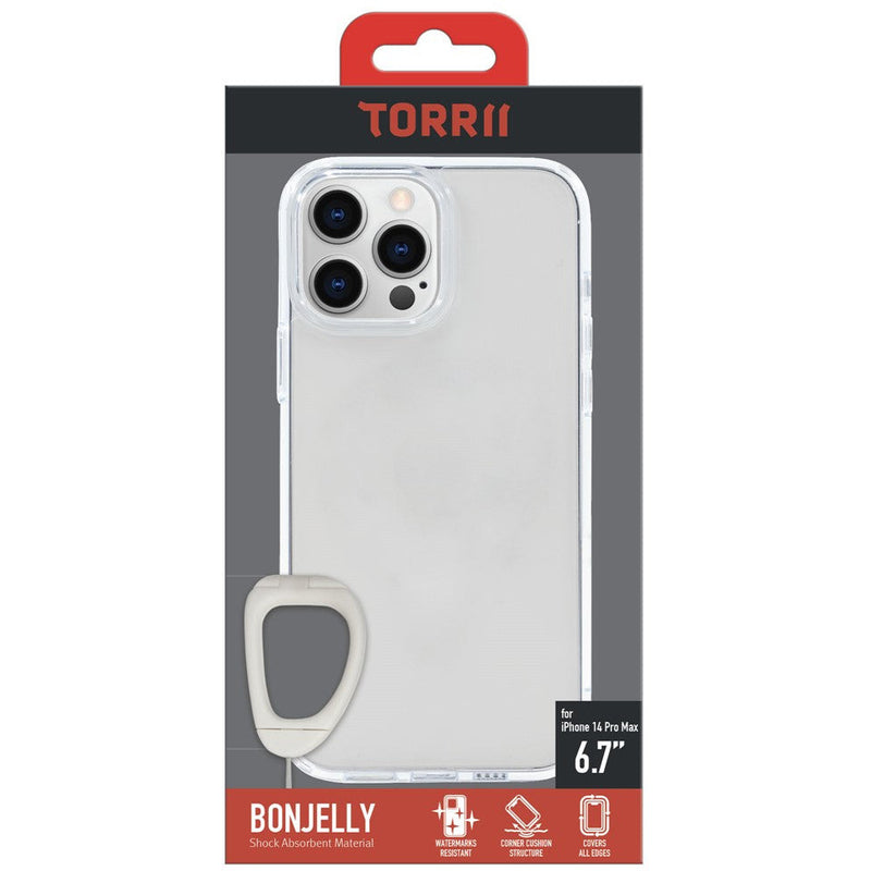Torrii Bonjelly Case Anti-Bacterial Coating For iPhone 14 Pro Max (6.7) - Clear-smartzonekw