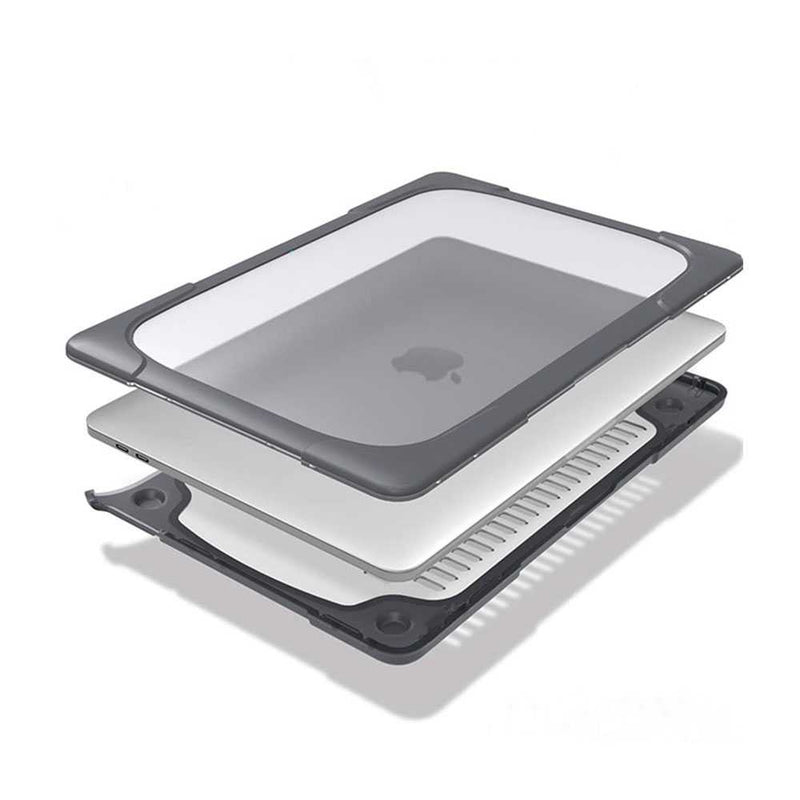 Green Shockproof Case for Macbook Pro 13.3" 2020 - Gray - Smartzonekw