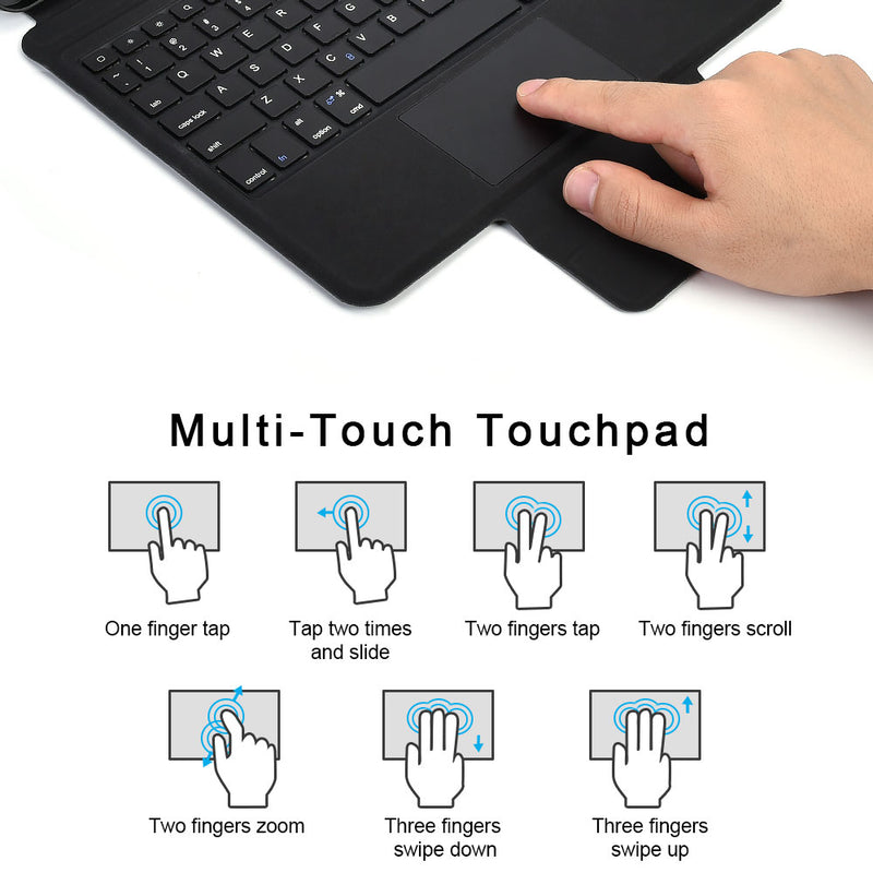 CHOETECH Magic Keyboard For iPad Pro 11 inch Arabic/ English Keyboard-smartzonekw
