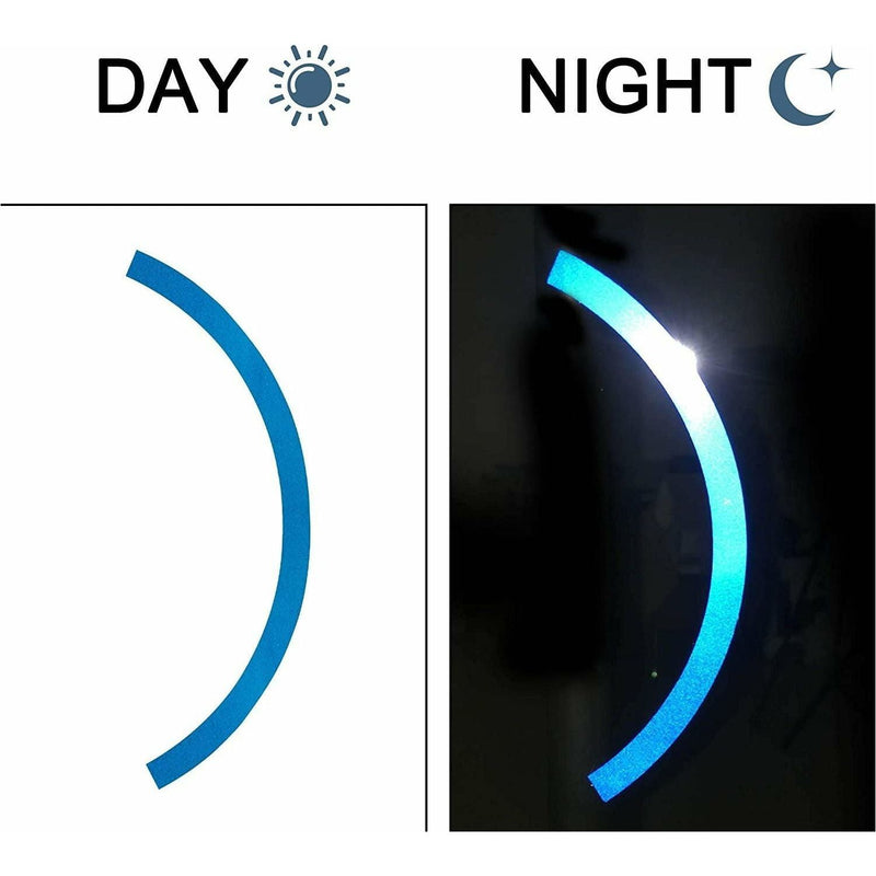 Safety Reflective Styling Stickers for Xiaomi Scooters Wheel 8.5 inches - Blue (M-59C-BL) - smartzonekw