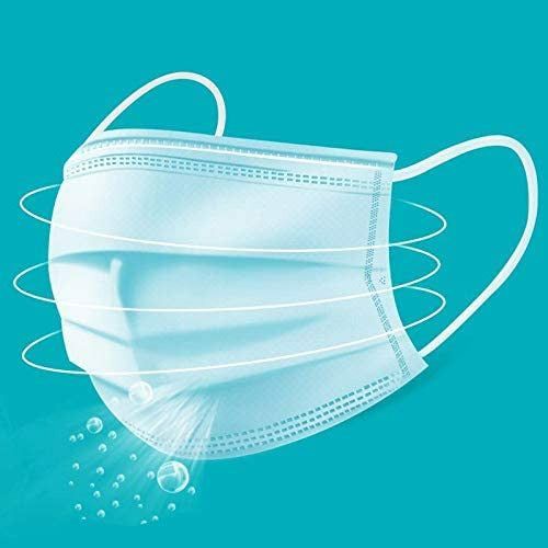 3 Boxes Disposable Face Masks - (50 PCS each )- 3-Ply Breathable & Comfortable Filter Safety Mask - smartzonekw