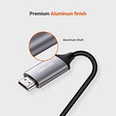 Porodo Type-C to 4K HDMI Cable 2m with Premium Aluminum Finish - Gray - Smartzonekw