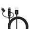 Momax, Elite-Link 3 in 1 Cable -1m- Black (DX1D) - smartzonekw