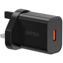CHOETECH Choetech 18W USB-A Charge + AC Cable - Black (Q5003-BK)-smartzonekw