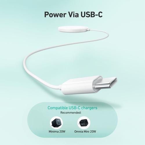 Aukey LC-A1 Snap On 15W Qi-Compatible Fast Wireless Charging USB C Wire Magsafe Compatible-smartzonekw