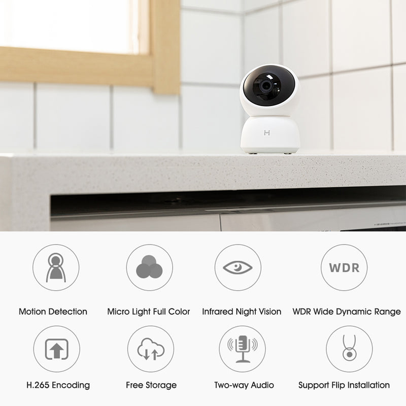 Xiaomi IMILAB A1 CMSXJ19E Smart IP Camera 3MP 1080P 360° PTZ IR Night Vision Home Security Baby Cry Monitor&nbsp; - smartzonekw