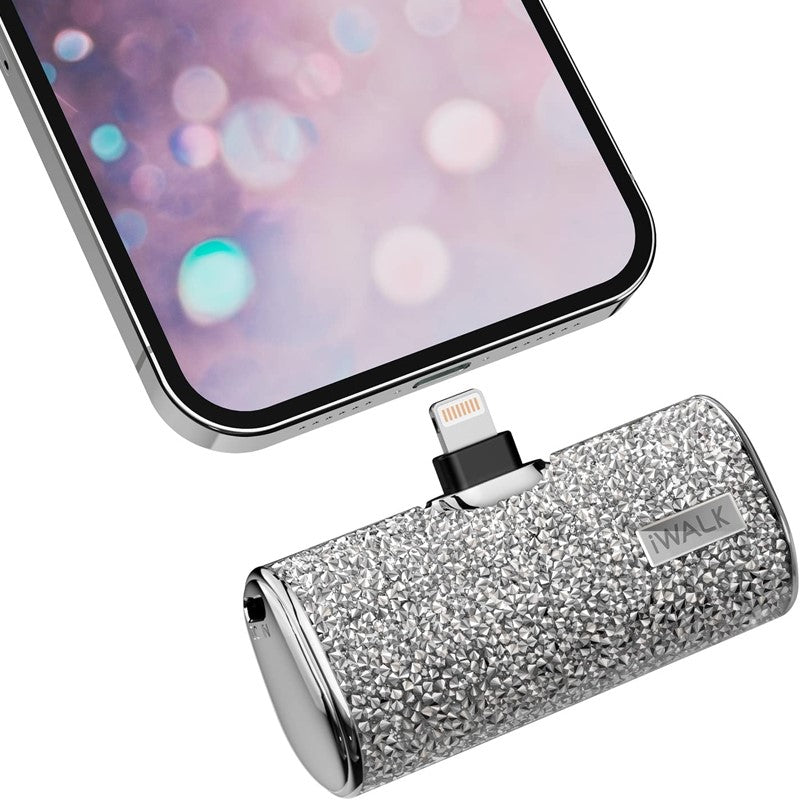 Iwalk Link Me Plus Pocket Battery 4500 Mah  for iPhone - Silver Diamond-smartzonekw