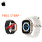 Apple Watch Ultra GPS + Cellular, 49mm Titanium Case with White Ocean Band with Free Strap-smartzonekw