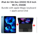 iPad Air 5th Gen (2022) 10.9 Inch Wi-Fi, 256GB - Blue + Apple Magic Keyboard (2021) Arabic/English + Apple Pencil 2 - Smartzonekw