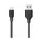 Anker - PowerLine Micro USB Cable 6ft/1.8m - Black (A8133H12) - smartzonekw