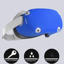 Anti-Shock Silicone Shell Cover for Oculus Quest 2  - Blue - smartzonekw