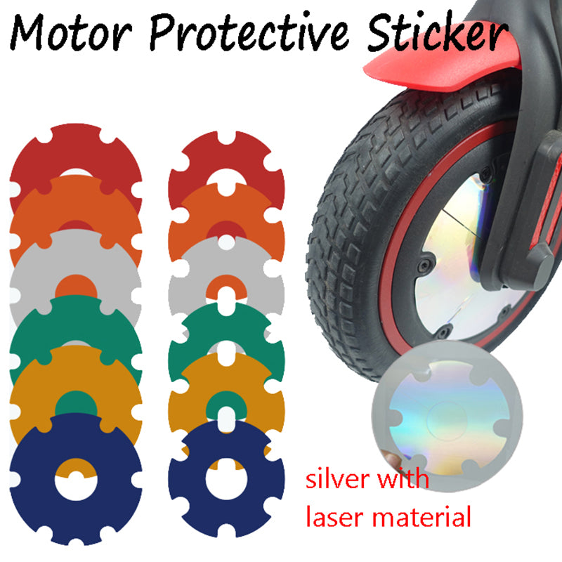 Scooter Front Wheel Hub Reflective Sticker - Red (M-59D-R) - smartzonekw