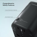 RAVPower RP-PC099 (PD20w upgrade) 32W 4-Port Travel Charger - Black - Smartzonekw