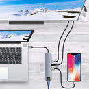 USB C Hub (8 in 1 Multifunction Adapter for MacBook & Windows) / USB Docking Station / 4K HDMI, HDTV, SD/TF card, RJ45, USB C-smartzonekw