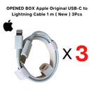 OPENED BOX Apple Original USB-C to Lightning Cable 1m  ( New ) - 3Pcs-smartzonekw