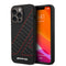 AMG Liquid Silicone Case - Checkered Flag Pattern, Bumper Protection iPhone 14 Pro - Black/Red-smartzonekw