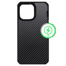 Itskins Ballistic Carbon Case Compatible with Magsafe for iPhone 14 Pro Max ( 6.7) - Black1-smartzonekw