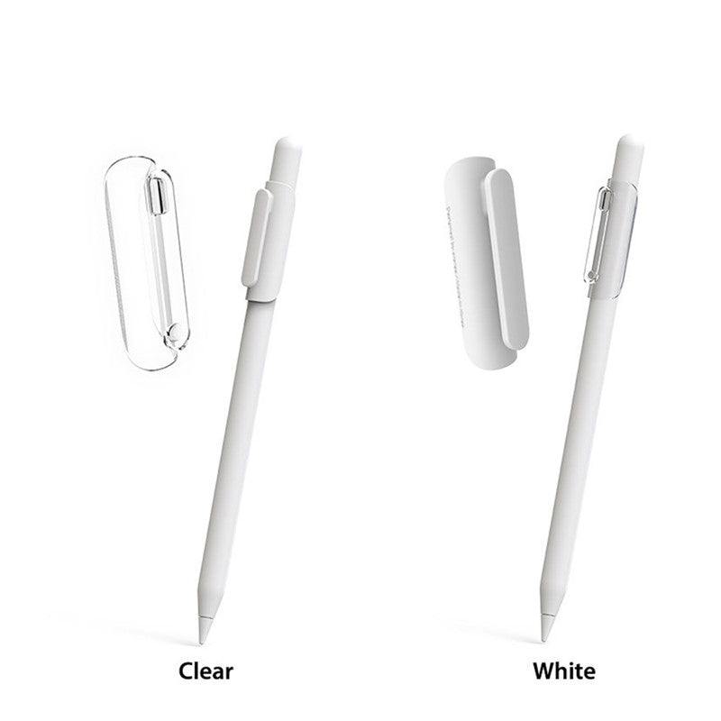 Araree A-Clip for Apple Pencil 2 Pcs Set - Clear And White-smartzonekw