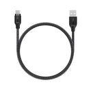 Aukey CB-AM1 High Performance Nylon Micro USB Cable 1.2 meter - Black - smartzonekw