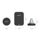 Aukey Magnetic Universal Air Vent Mount Smartphone Holder - Black (HD-C5_BK) - Smartzonekw