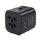 Aukey Universal Travel Adapter With USB-C and USB-A Ports - Black - smartzonekw