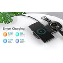 CHOETECH 2 in 1 Wireless Charger, 10W Max Wireless Charging Pad with Adapter for Galaxy Watch - Smartzonekw