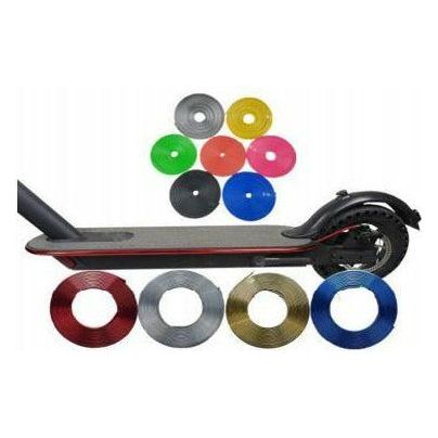 Scooter Electroplate Bumper Protective Body Strip Tape- Matte Blue  (T-21-BL) - smartzonekw
